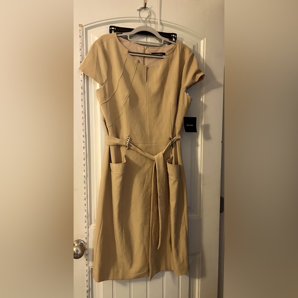 NWT CHAMPAGNE color dress size 14
